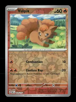 Vulpix 028/197 Obsidian Flames Reverse Holo NM/M Pokemon - Image 1