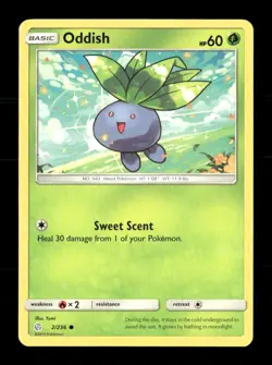 Oddish 2/236 Cosmic Eclipse NM/M Pokemon - Image 1