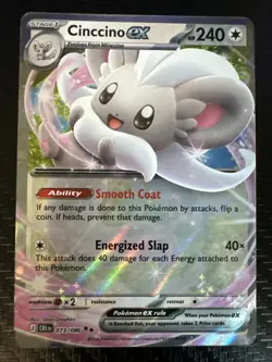 Cinccino ex 73/86 Double Rare Pokemon Chaos Rising ME04 NM - Image 1