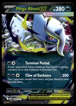 Pokemon TCG ME01: Mega Evolution #086/132 Mega Absol ex NM - Image 1