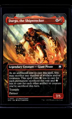 2023 MTG Magic The Gathering SPG Special Guests #7 Dargo the Shipwrecker LP - Image 1