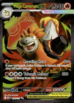 Pokemon TCG ME01: Mega Evolution #156/132 Mega Camerupt ex - Image 1