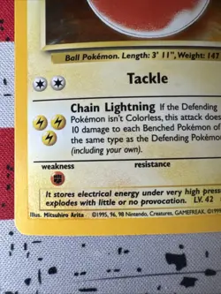Pokemon TCG Electrode Jungle 2/64 Holo Unlimited Holo Rare Very Light Play - Image 5