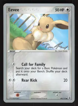 Eevee 69/113 Pokemon TCG World Championship Decks Tom Roos MP - Image 1