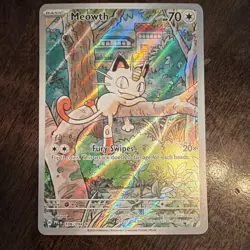 Pokemon Meowth 106/094 Me02 Phantasmal Flames Illustration Rare Holo Basic 2025 - Image 1