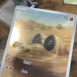 Pokemon TCG Sandile 216/189 Scarlet & Violet Base Set Illustration Rare - LP - Image 3