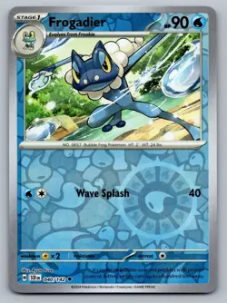 Pokemon TCG SV07: Stellar Crown Frogadier 040/142 Reverse Holo - Image 1
