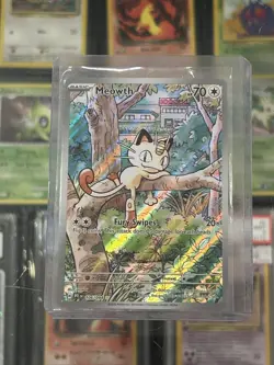 Meowth 106/094 Illustration Rare Phantasmal Flames English Pokemon IR - Image 1