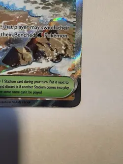 The Pokemon Company Surfing Beach 114/086 CRI Trainer-Stadium Holo NM - Image 3