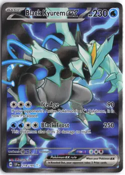 Black Kyurem ex 218/191 Ultra Rare Surging Sparks Pokemon NM - Image 1