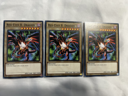 PLAYSETS RED-EYES FLARE METAL DRAGON ULTRA RARE x3 RED-EYES B. DRAGON x3 YUGIOH! - Image 3