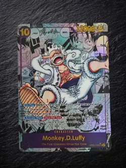 One Piece Luffy OP05-119 SEC Manga Art English Custom/Fan-Art - Image 1