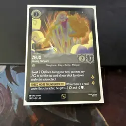 ✨PROMO Zeus - Missing His Spark (Foil) - Disney Lorcana Promo Cards 18/P3 - Image 1