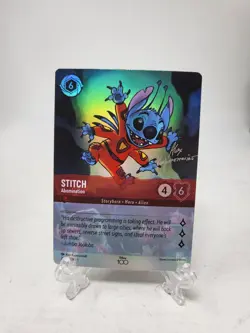 Stitch Abomination 2023 Disney Lorcana 21/P1 Foil Disney100 Promo Card - Image 1