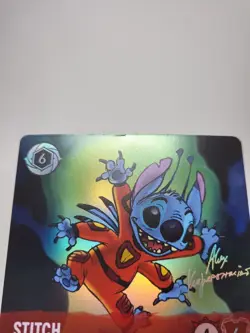 Stitch Abomination 2023 Disney Lorcana 21/P1 Foil Disney100 Promo Card - Image 3