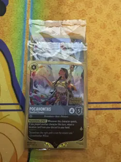 Disney Lorcana Pocahontas Steadfast Traveler Amber Foil 48/P3 PROMO - Image 1