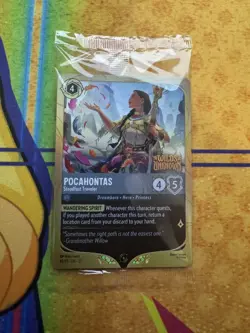 Disney Lorcana Pocahontas Steadfast Traveler Amber Foil 48/P3 PROMO - Image 2
