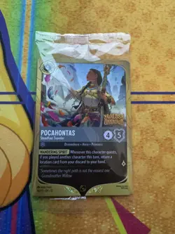 Disney Lorcana Pocahontas Steadfast Traveler Amber Foil 48/P3 PROMO - Image 3