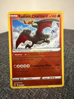 Pokemon TCG Radiant Charizard Crown Zenith Holo Card 020/159 - Image 1