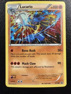 Lucario XY140 XY Promos Black Star Promo Holo Pokemon Card NM - Image 1