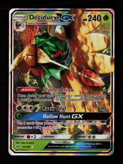 Decidueye GX 12/149 Holo Ultra Rare SM Base Set Pokemon Cards - Image 1