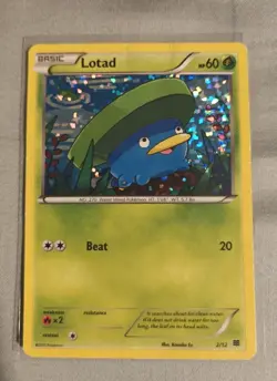 Pokemon TCG Lotad 002/012 McDonald's 2015 Holo MP Card - Image 1