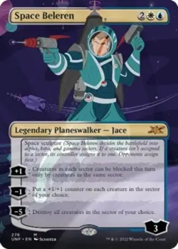 Space Beleren (Borderless) -Foil Near Mint MTG Unfinity - Image 1
