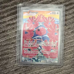 Pokemon TCG Flamigo Holo Illustration Rare Card 227/193 Paldea Evolved Art - Image 1