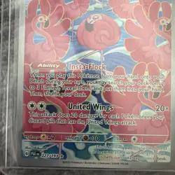 Pokemon TCG Flamigo Holo Illustration Rare Card 227/193 Paldea Evolved Art - Image 2