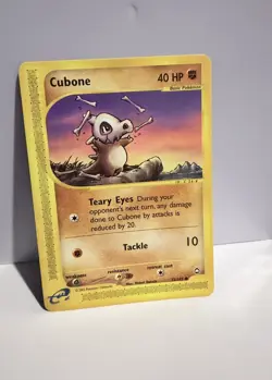 Cubone 72/147 Aquapolis Pokemon Card Common LP e-Reader WOTC Vintage - Image 1