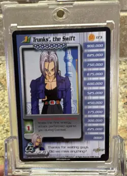 Dragon Ball Z TCG Score Card Lot x3 Trunks the Swift Quick Mighty #173-175 - Image 1