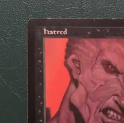 Wizards of the Coast Hatred MTG Exodus Black Instant Rare 1998 Brom - Image 2