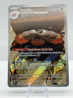 Pokemon TCG Crustle Destined Rivals 186/182 Illustration Rare Holo - Image 1