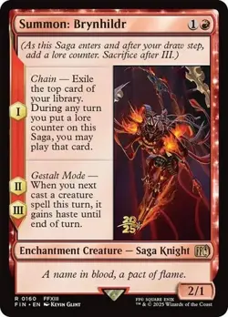 Summon: Brynhildr - Foil Prerelease Promo FIN NM MTG - Image 1
