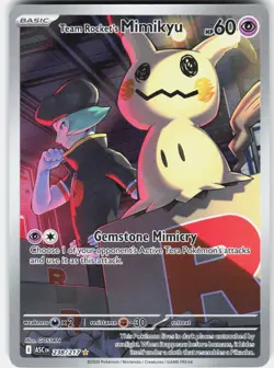 Pokemon Team Rocket's Mimikyu 238/217 Ascended Heroes Pokemon NM - Image 1