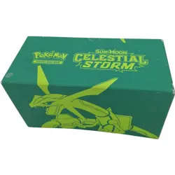 Pokemon TCG Sun & Moon Celestial Storm Rayquaza ETB Storage Case EMPTY - Image 1