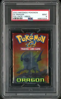 2003 Pokemon EX Dragon Foil Booster Absol Art PSA 9 MINT - Image 1