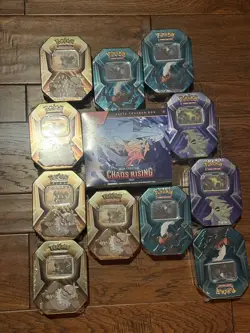 Pokemon Chaos Rising Elite Trainer Box ETB + wammie tins - Image 1