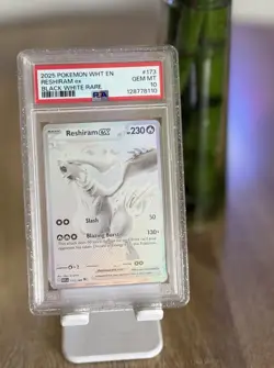 Pokemon Reshiram EX Holo Black White Rare Sv: White Flare 173/086 PSA 10 2025 - Image 1