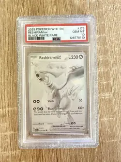 Pokemon Reshiram EX Holo Black White Rare Sv: White Flare 173/086 PSA 10 2025 - Image 3