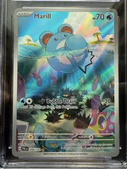 Pokemon Marill Illustration Rare From Paldea Evolved 204/193 CGC 10 - Image 2