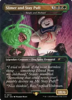 Yargle and Multani "Slimer and Stay Puft" - Extended Art SLD NM MTG - Image 1