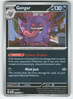 Gengar 050/088 Rare Perfect Order Pokemon Reverse Holo Near Mint - Image 1