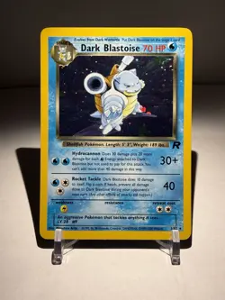 Pokemon TCG Dark Blastoise Rare Holo Rocket 3/82 - Image 1