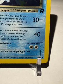 Pokemon TCG Dark Blastoise Rare Holo Rocket 3/82 - Image 5