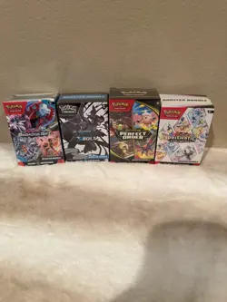 Pokemon TCG Booster Bundle Lot, Perfect Order, Paradox Rift, Prismatic, Black Bl - Image 1