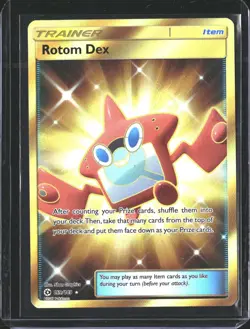 Rotom Dex (Secret) 159/149 Holo Secret Rare SM Base Set Pokemon NM/M - Image 1