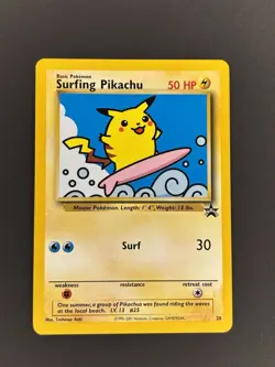 Pokemon TCG Surfing Pikachu 28/53 Wotc Promo Regular English 2001 50 HP - Image 2