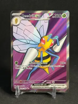 Beedrill ex 098/086 Ultra Rare ME04: Chaos Rising Pokemon NM/M - Image 1