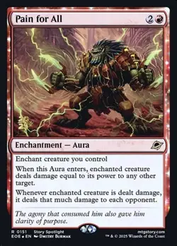 Pain for All - Foil Prerelease Promo EOE NM MTG - Image 1